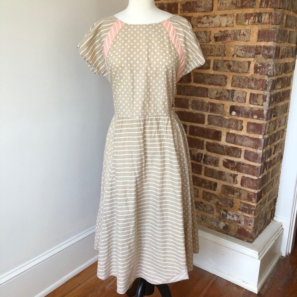 Vintage 1980s Just In Thyme LTD Patchwork Dress